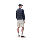 Blue Polyamide Sleveless Jacket