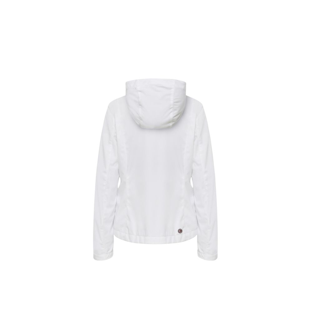 White Polyester Shell Jacket