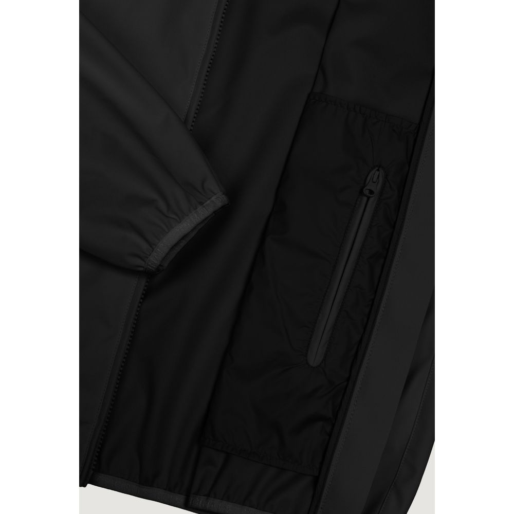 Black Polyester Shell Jacket