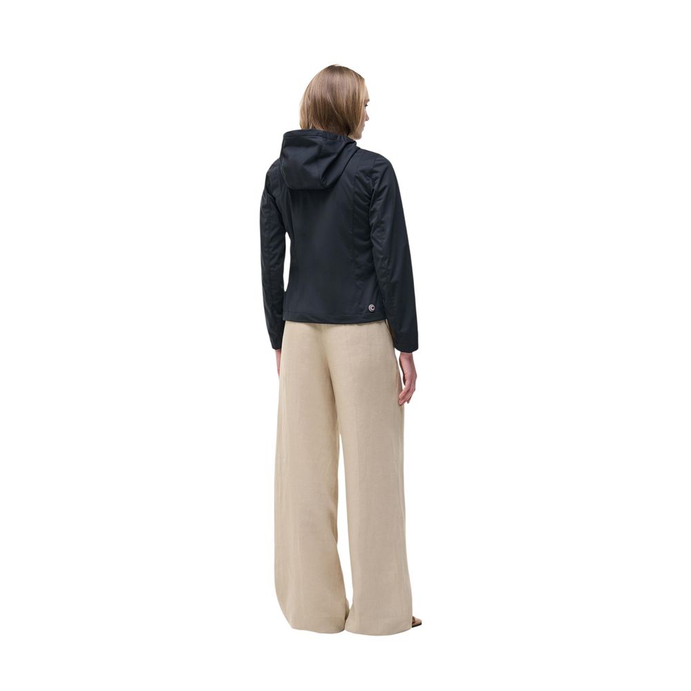 Black Polyester Shell Jacket