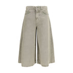 Beige Lyocell Bermuda Shorts