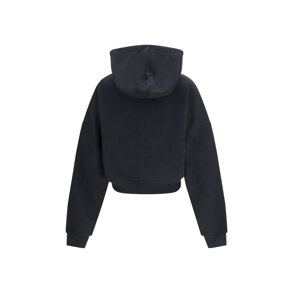 Black Cotton Sweatshirt