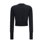 Black Merino Wool Cardigan