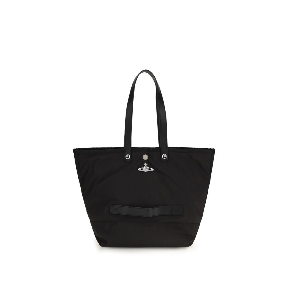 Black Polyester Shoulder Bag