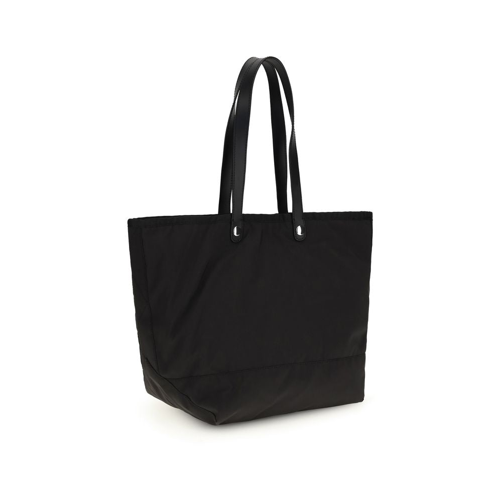 Black Polyester Shoulder Bag