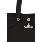 Black Polyester Shoulder Bag