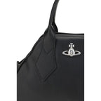 Black Polyurethane Handbag