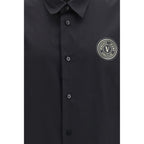 Black Cotton Dress Shirt