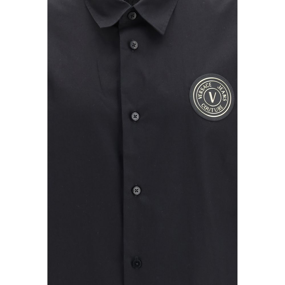 Black Cotton Dress Shirt