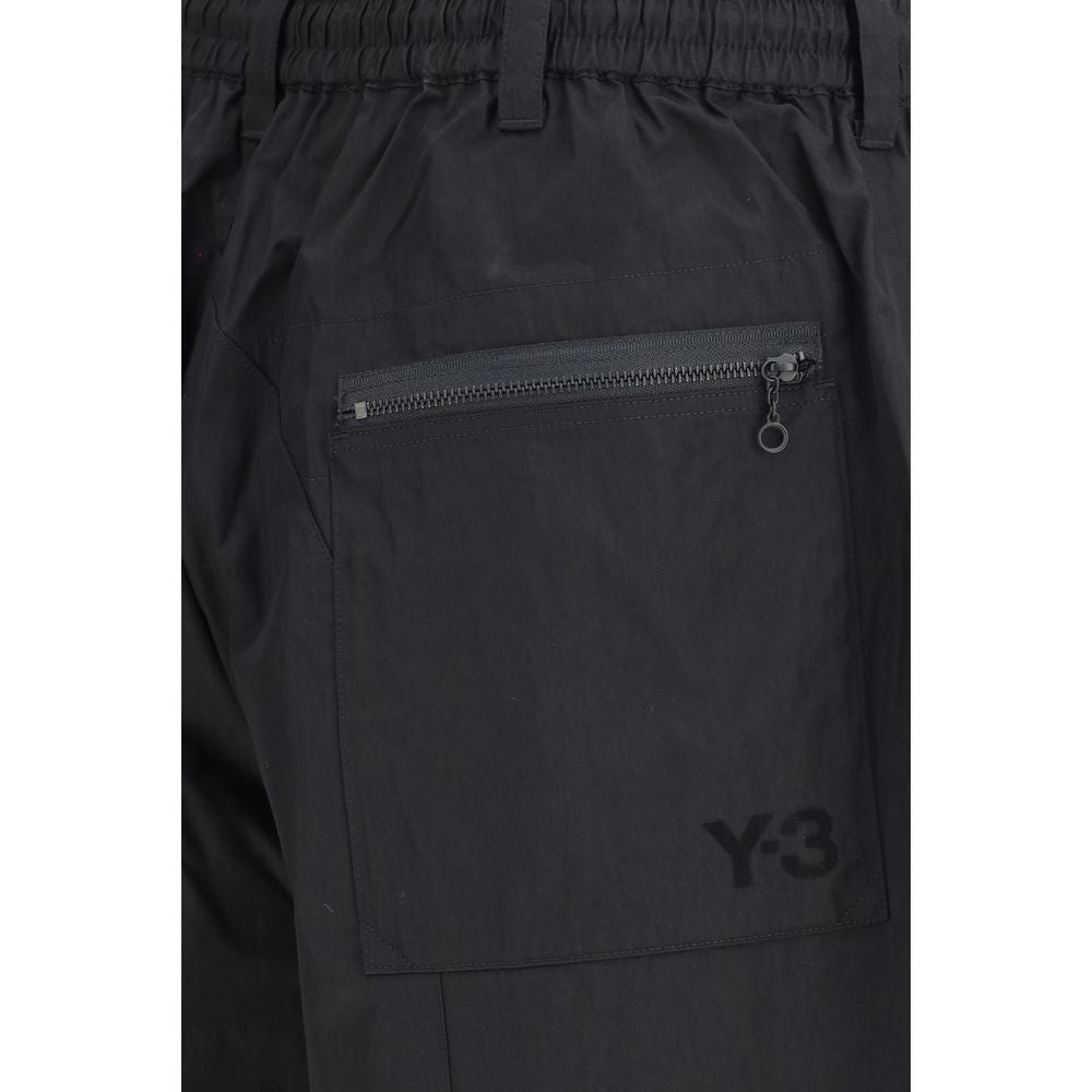 Black Cotton Bermuda Shorts