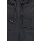 Black Cotton Shell Jacket