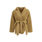 Gold Polyester Cardigan