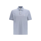 Blue Cotton Polo Shirt