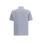 Blue Cotton Polo Shirt