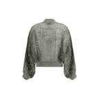 Bicolor Silk Bomber