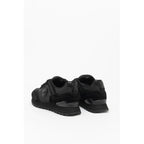 Black Leather Athletic Sneakers