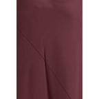 Bordeaux Marabou Casual Dress