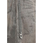 Gray Lyocell Midi Skirt