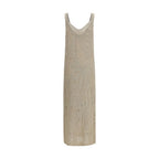 Beige Linen Casual Dress