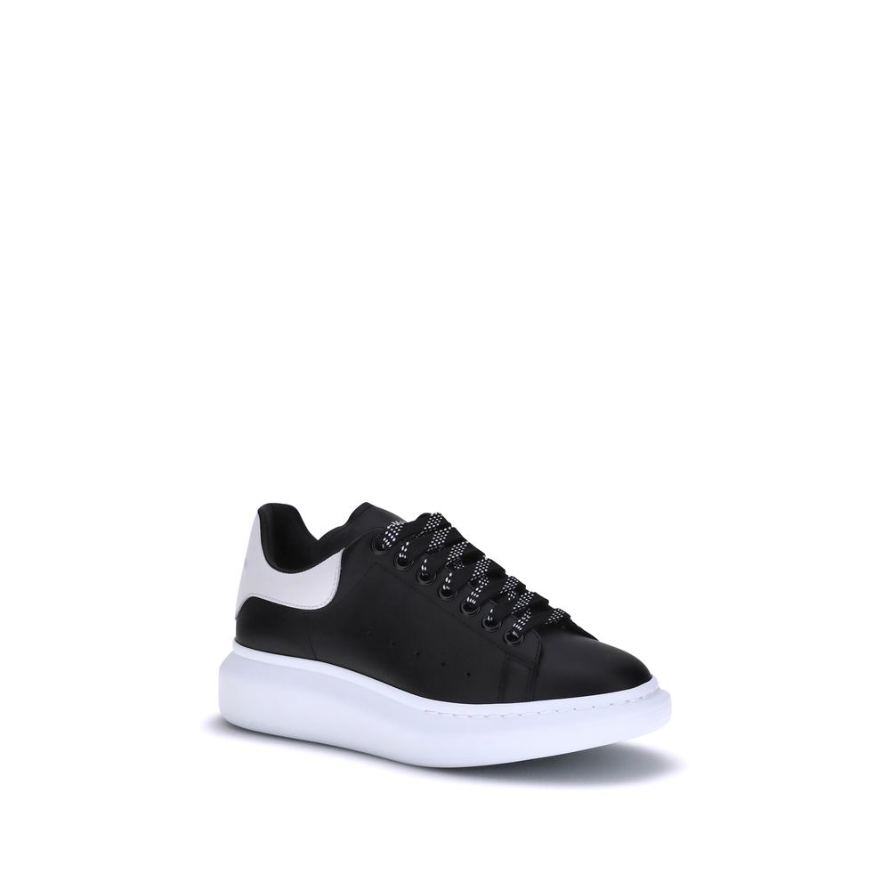 Black Calf Leather Bos Taurus Platform Sneakers
