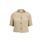Beige Polyester Coat