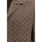 Brown Linen Shortsleeve Shirt