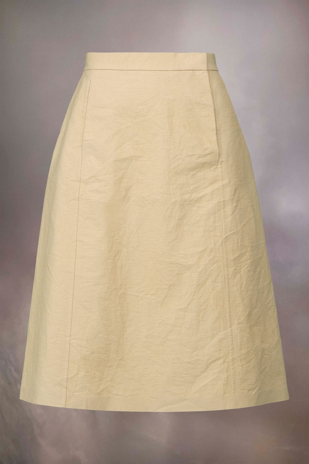 Yellow Fibres Midi Skirt