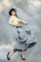 Blue Fibres Midi Skirt