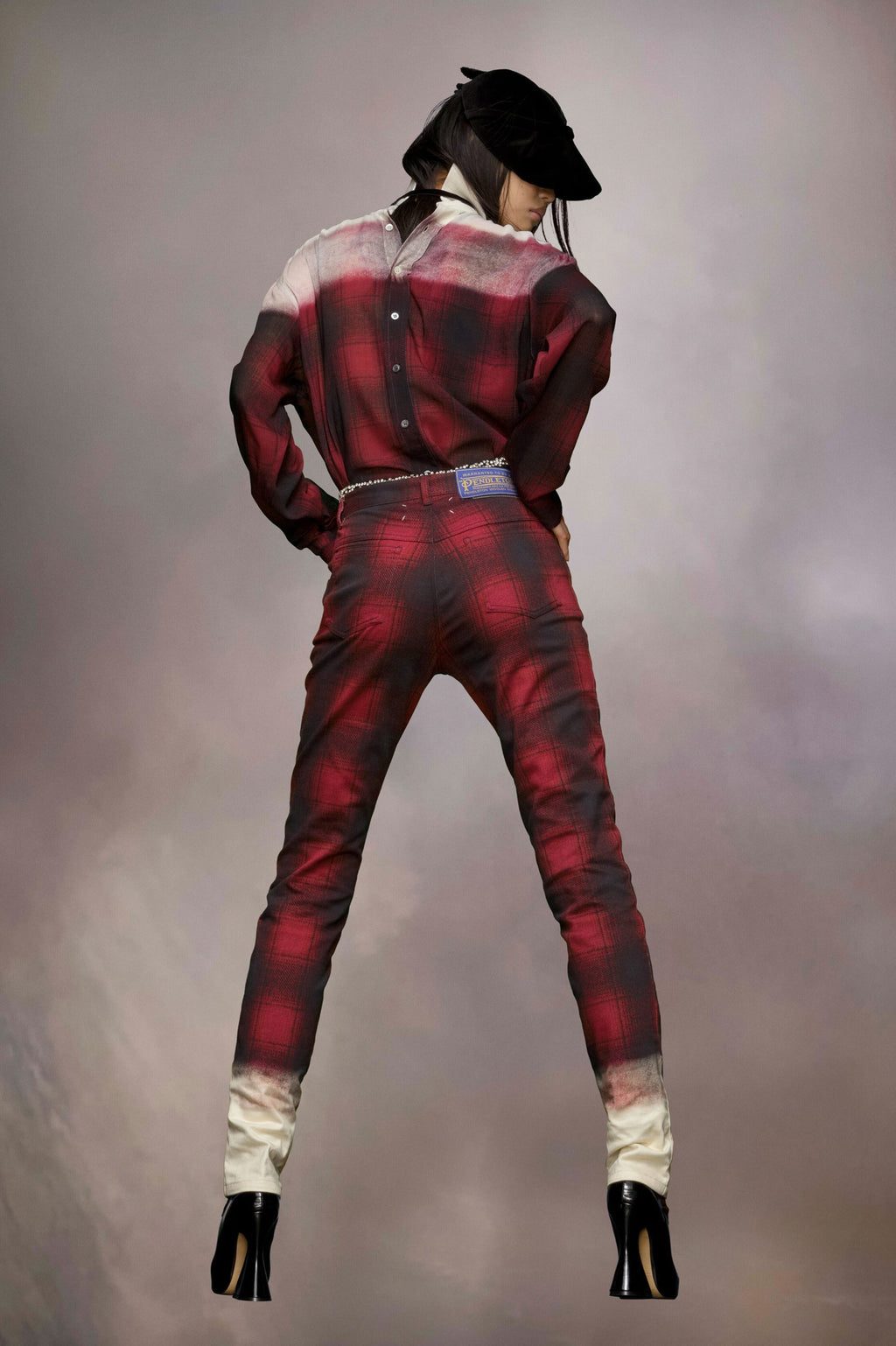 Black And White Fibres Casual Pants