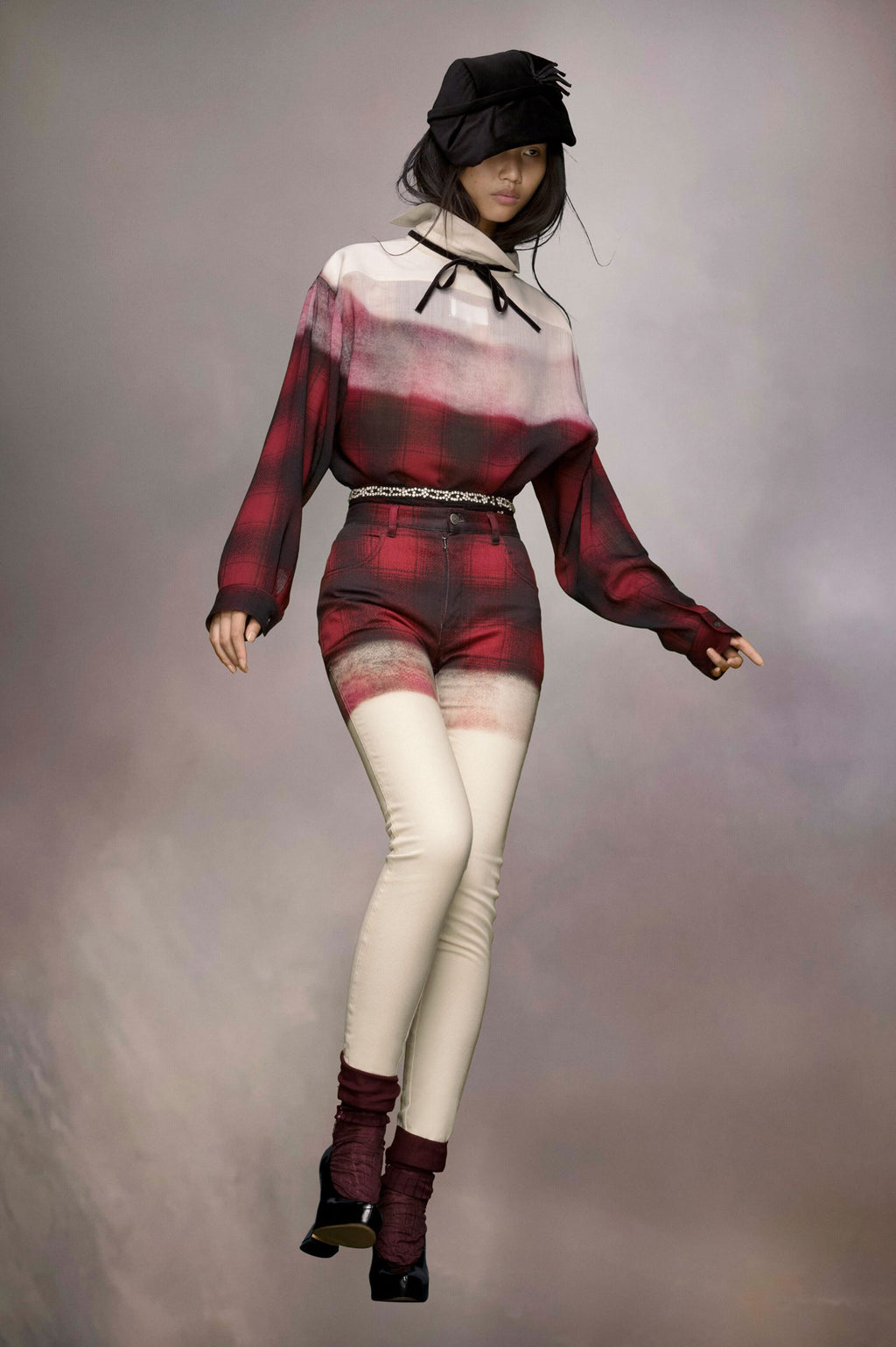 Black And White Fibres Casual Pants