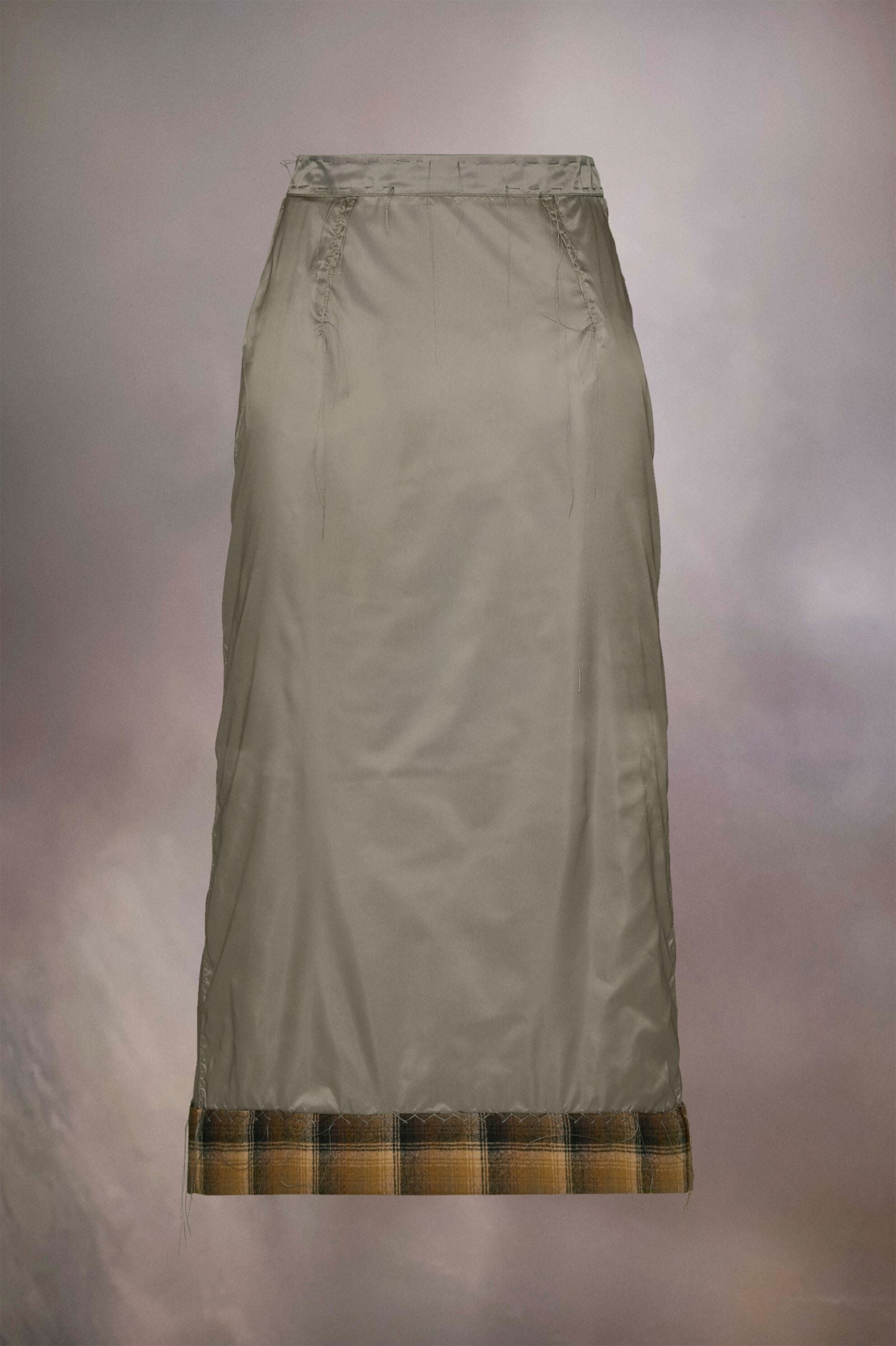 Gray Fibres Midi Skirt