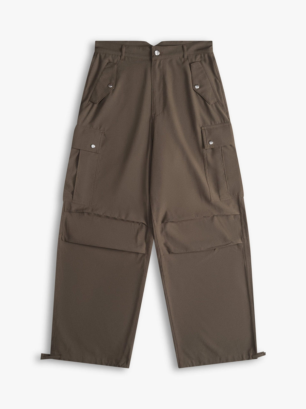 Olive Linen Cargo Pants