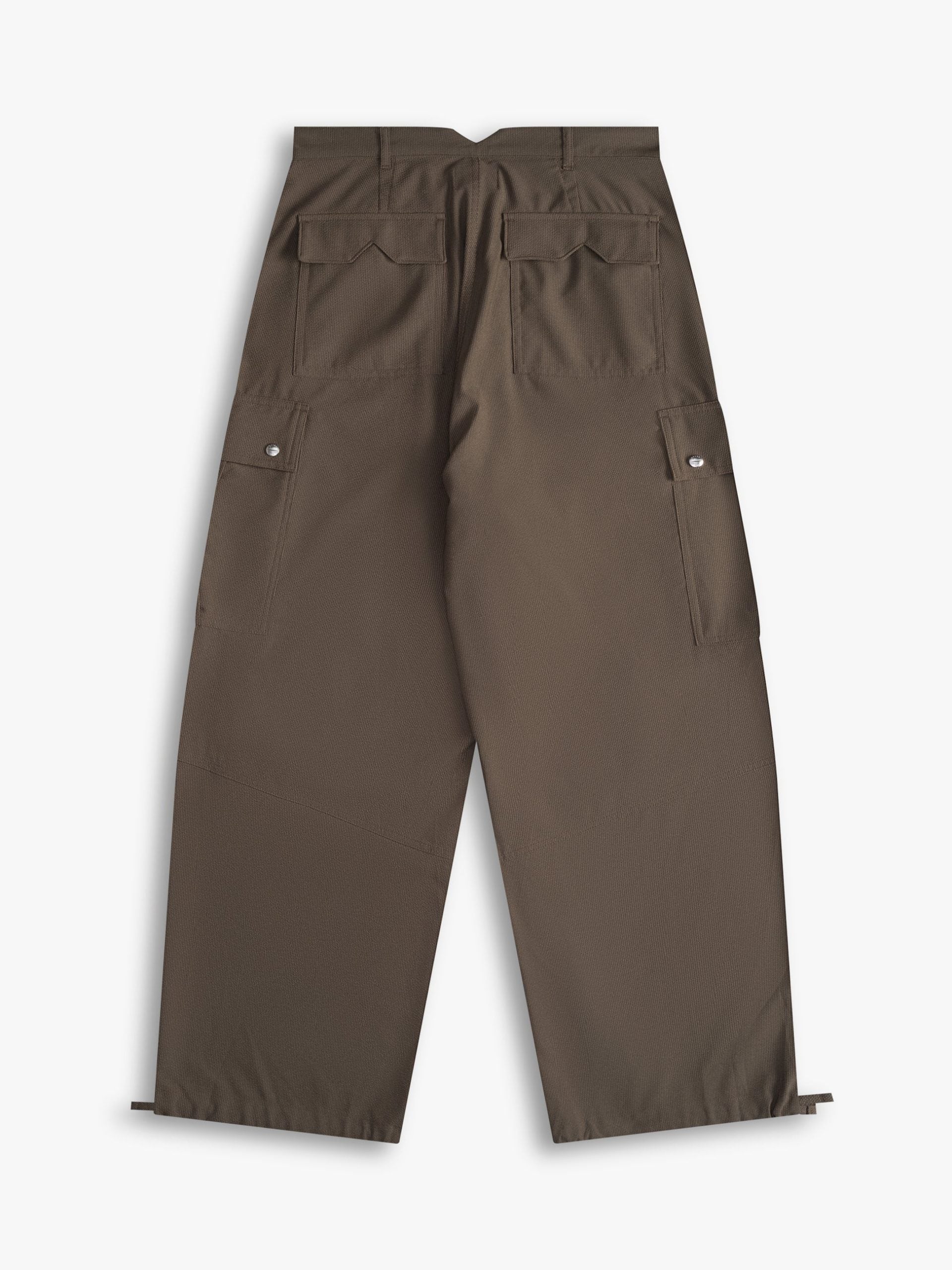 Olive Linen Cargo Pants
