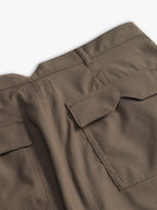 Olive Linen Cargo Pants