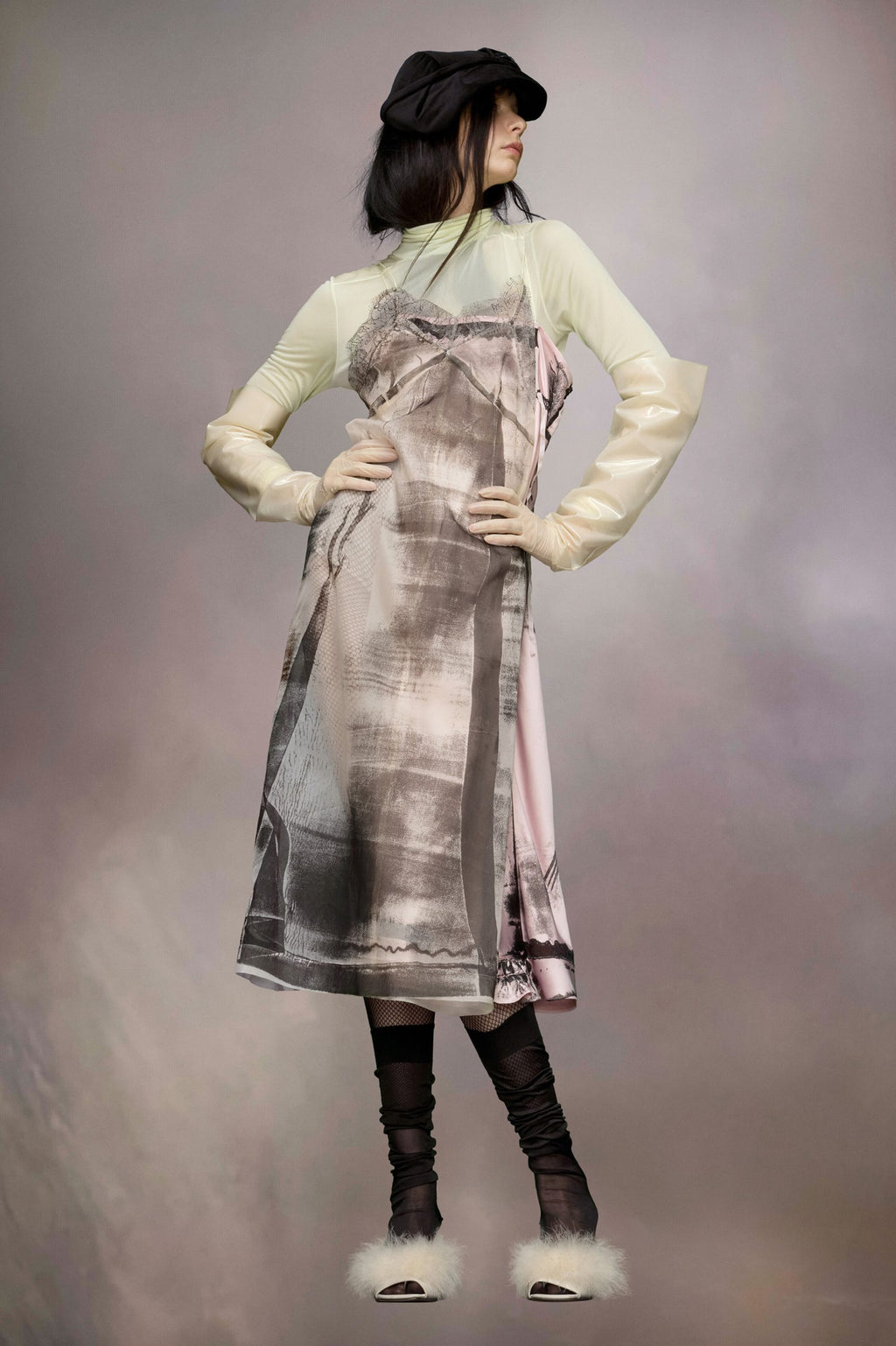 Fuchsia Fibres Midi Dress