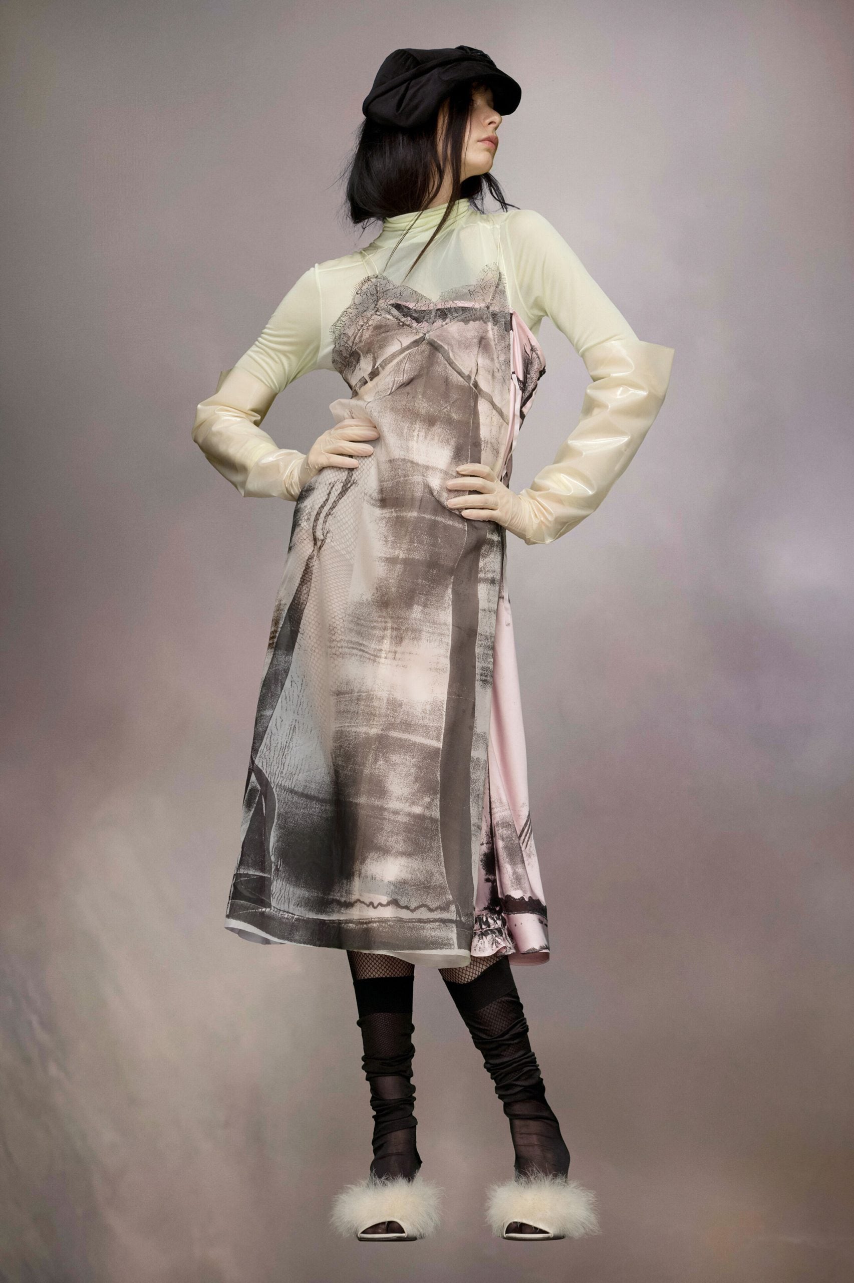 Fuchsia Fibres Midi Dress