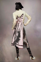 Fuchsia Fibres Midi Dress