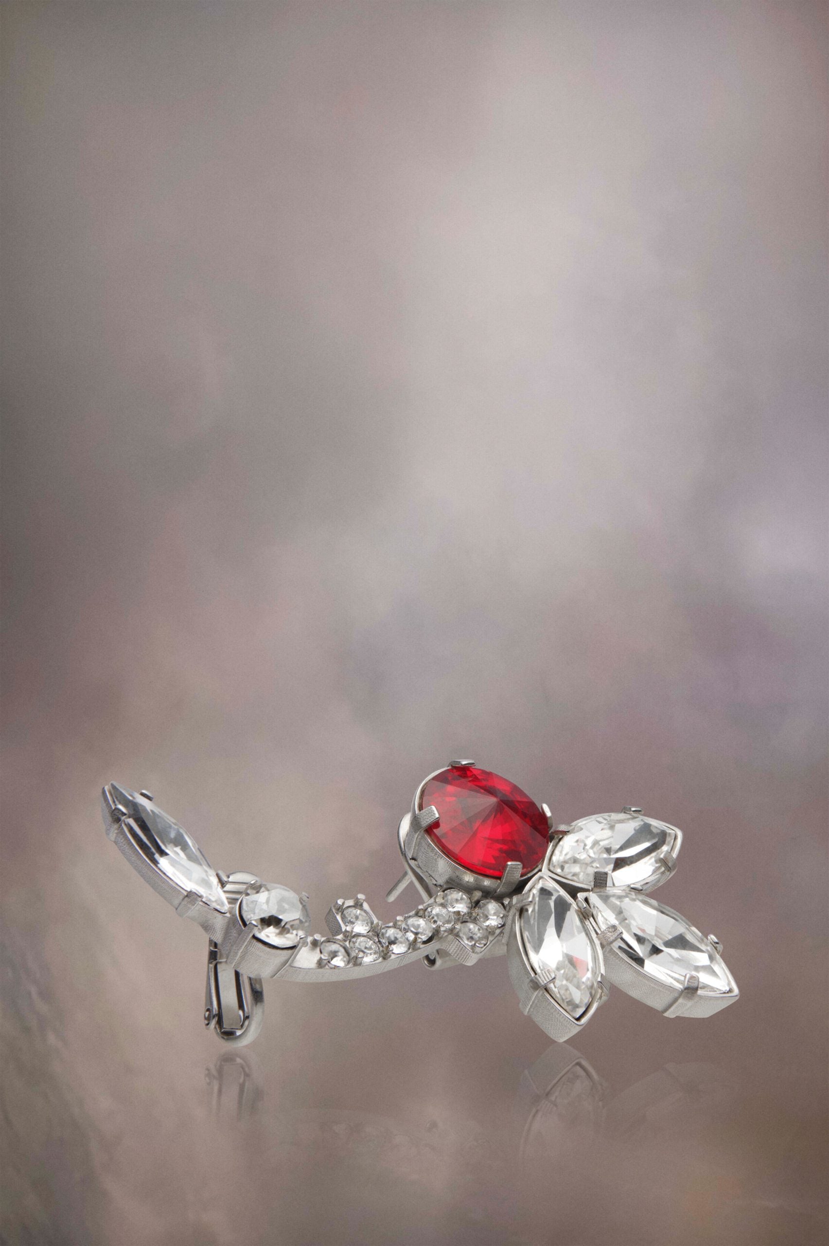 Bicolor Fibres Earrings