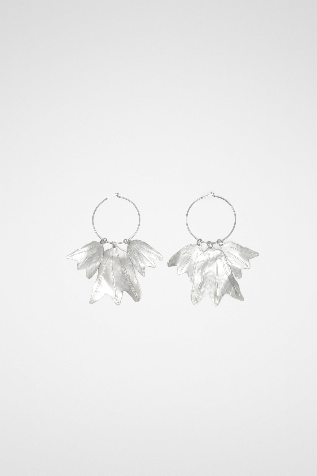 Silver Fibres Earrings