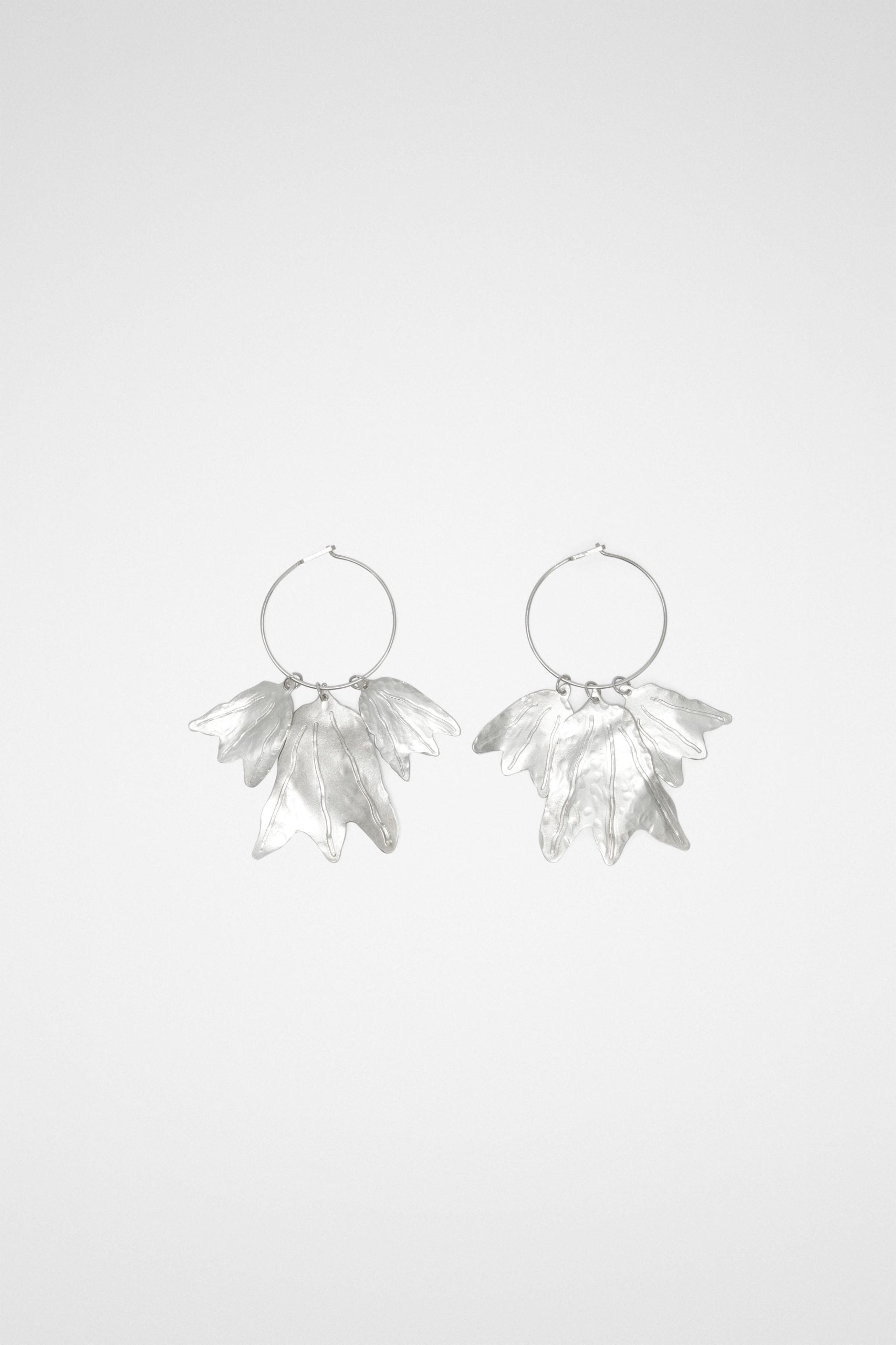 Silver Fibres Earrings