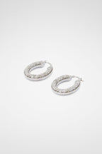 Silver Fibres Earrings