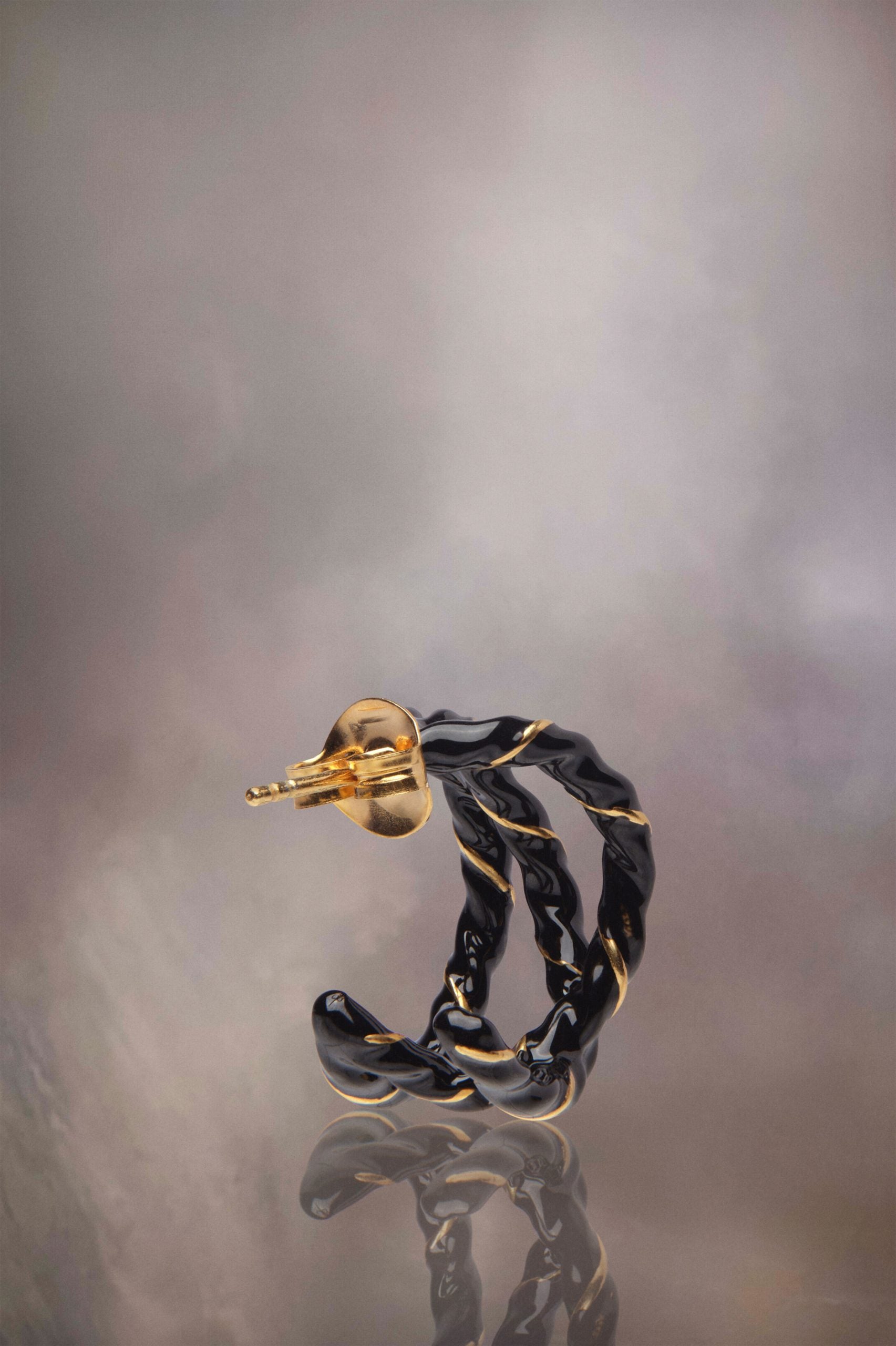 Bicolor Fibres Earrings