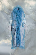 Blue Fibres Coat