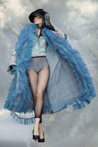 Blue Fibres Coat