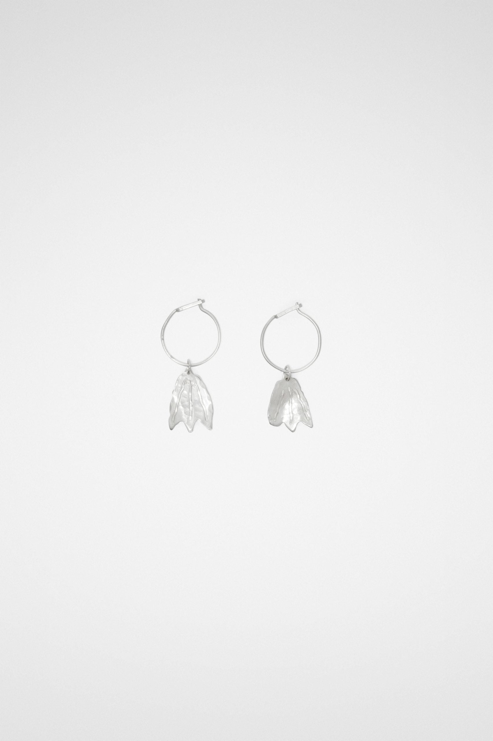 Silver Fibres Earrings