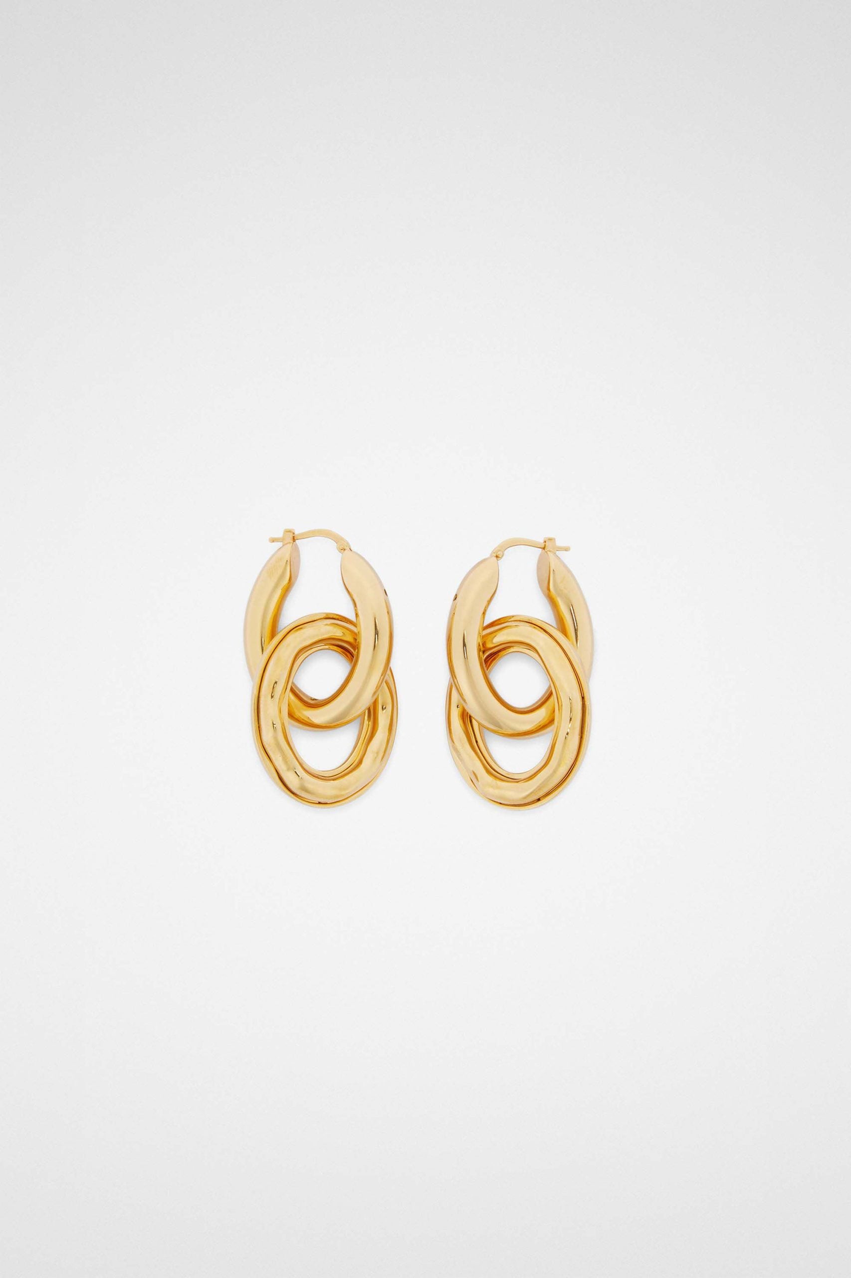 Gold Fibres Earrings