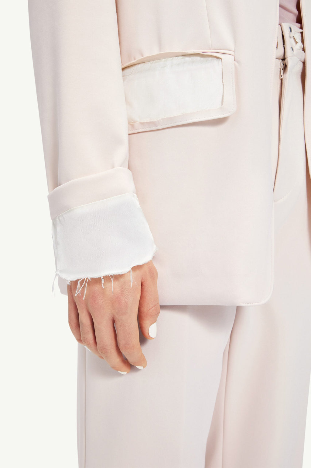 Beige Fibres Two-Piece Suit