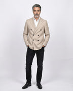 Beige Linen Blazer