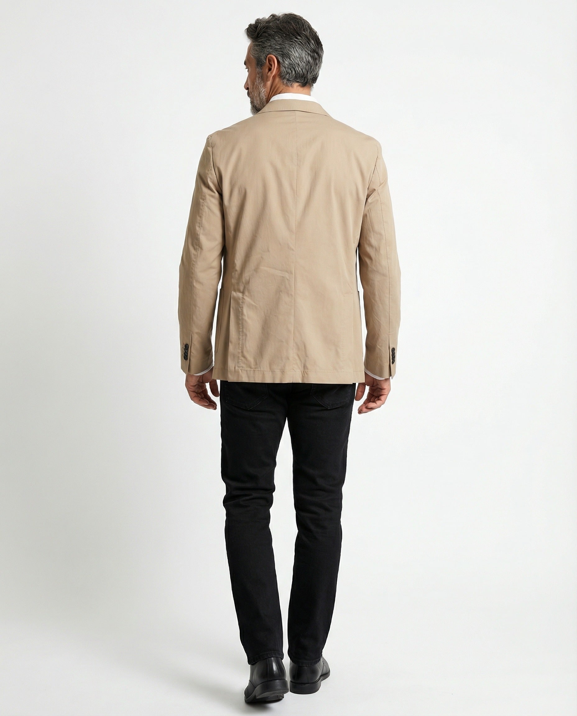 Beige Cotton Blazer