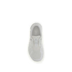 White Recycled Polyester Athletic Sneakers